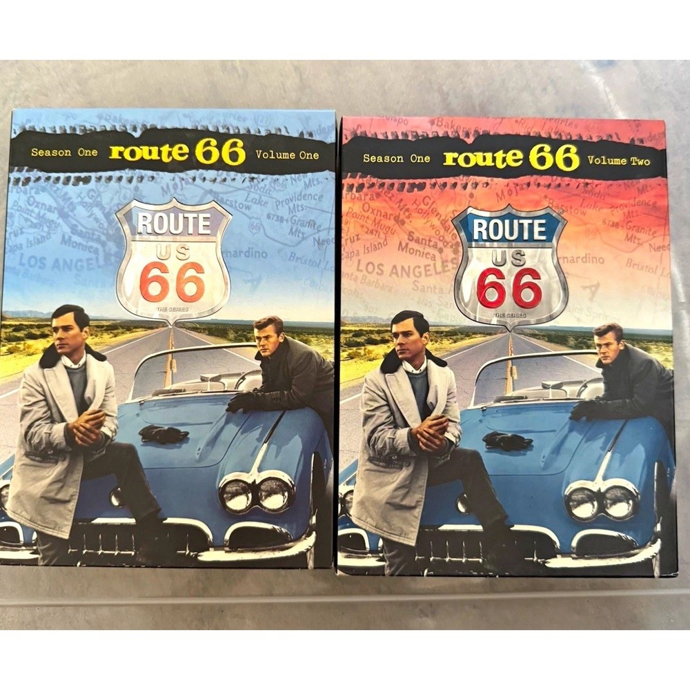 Route 66 Season 1 Volumes 1 & 2 DVD 8-Disc Set Martin Milner George Maharis